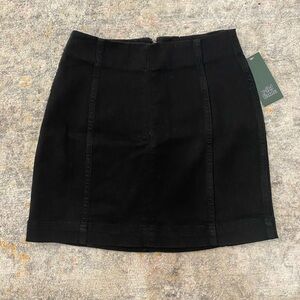 Black mini skirt
